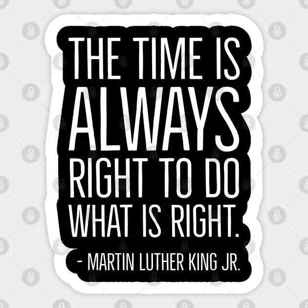 Black History, Martin Luther King Quote, African American, Black Lives, Black Man, Black Woman Sticker by UrbanLifeApparel